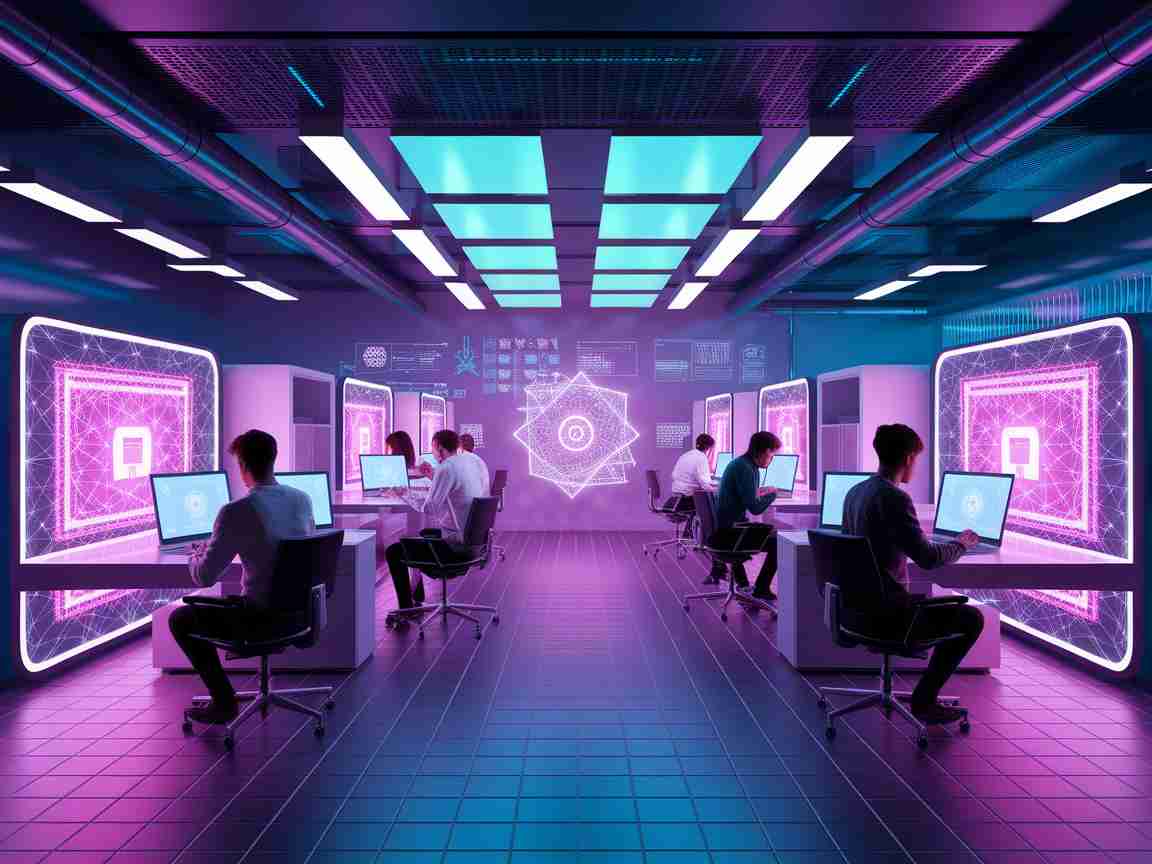 Una imagen que ilustra el impacto de la computación cuántica en el diseño gráfico