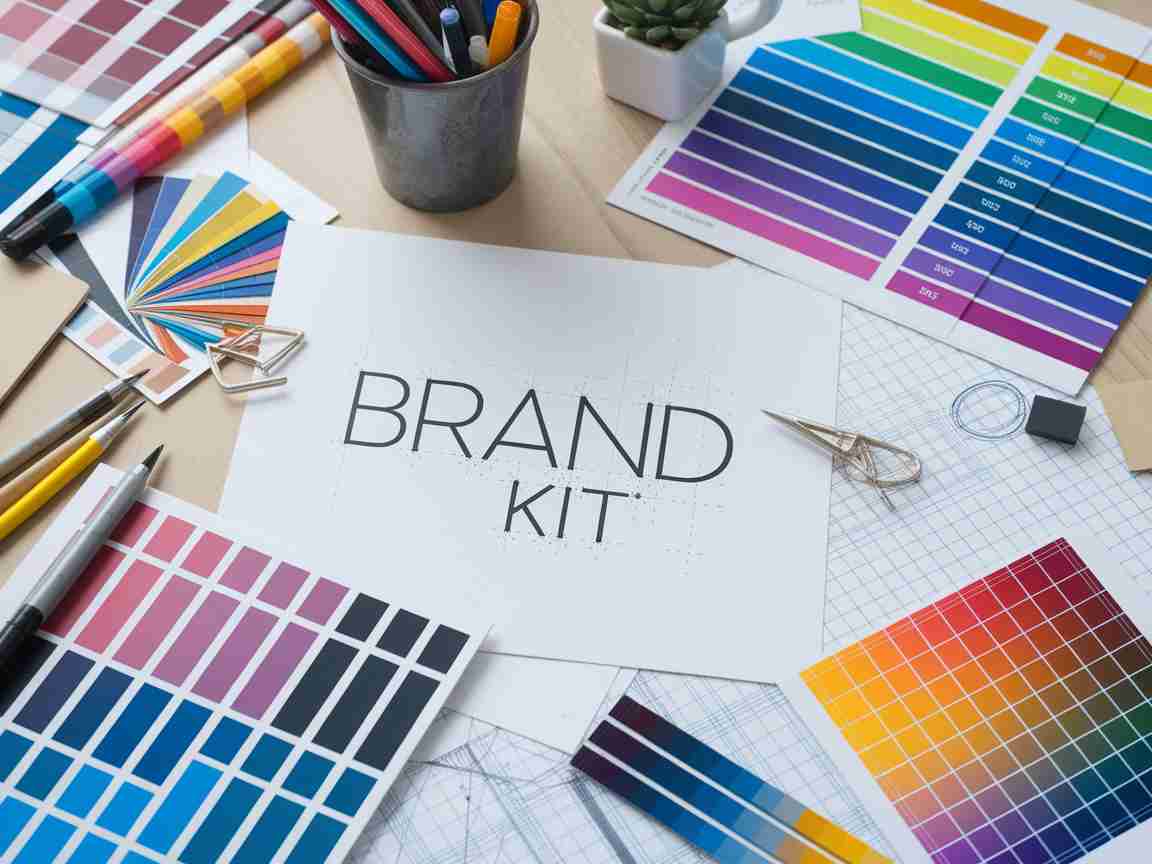 Una imagen que ilustra la creación de un kit de marca cohesiva para clientes de pequeñas empresas