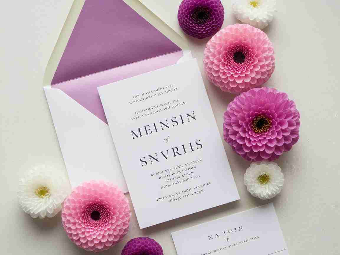 Una imagen que ilustra el arte del diseño minimalista de invitación de boda