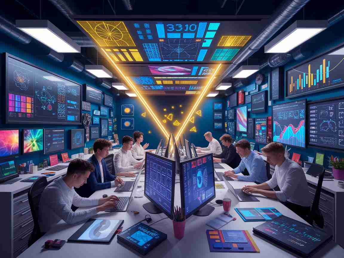 An image illustrating Leveraging AI Tools for Efficient Graphic Design Workflows