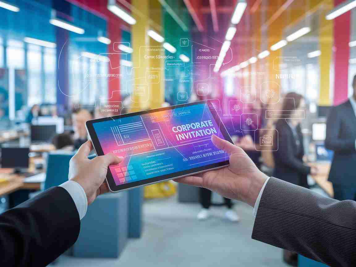 An image illustrating Designing Interactive Corporate Event Invitations A Modern Approach