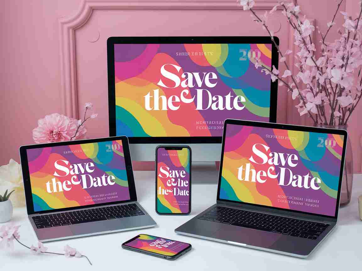 An image illustrating Crafting Unique Save-the-Date Invitations with HTML5