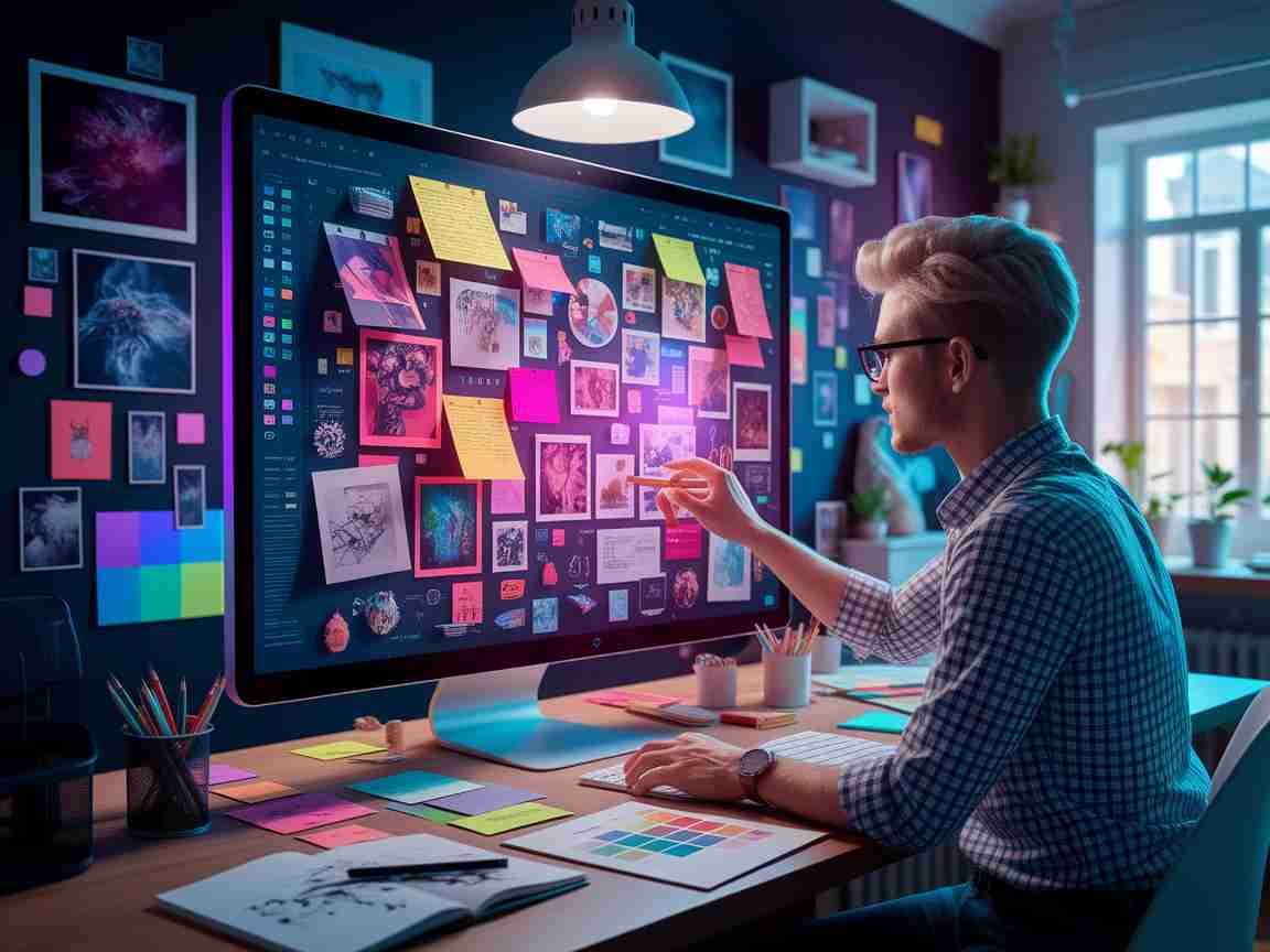 An image illustrating The Rise of AI-Powered Moodboards for Designers