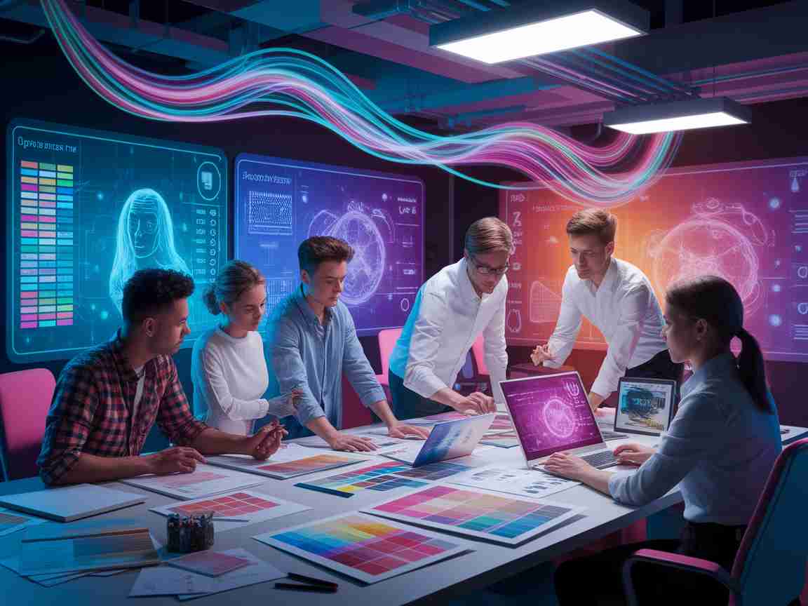 An image illustrating The Role of AI in Enhancing Graphic Design Creativity