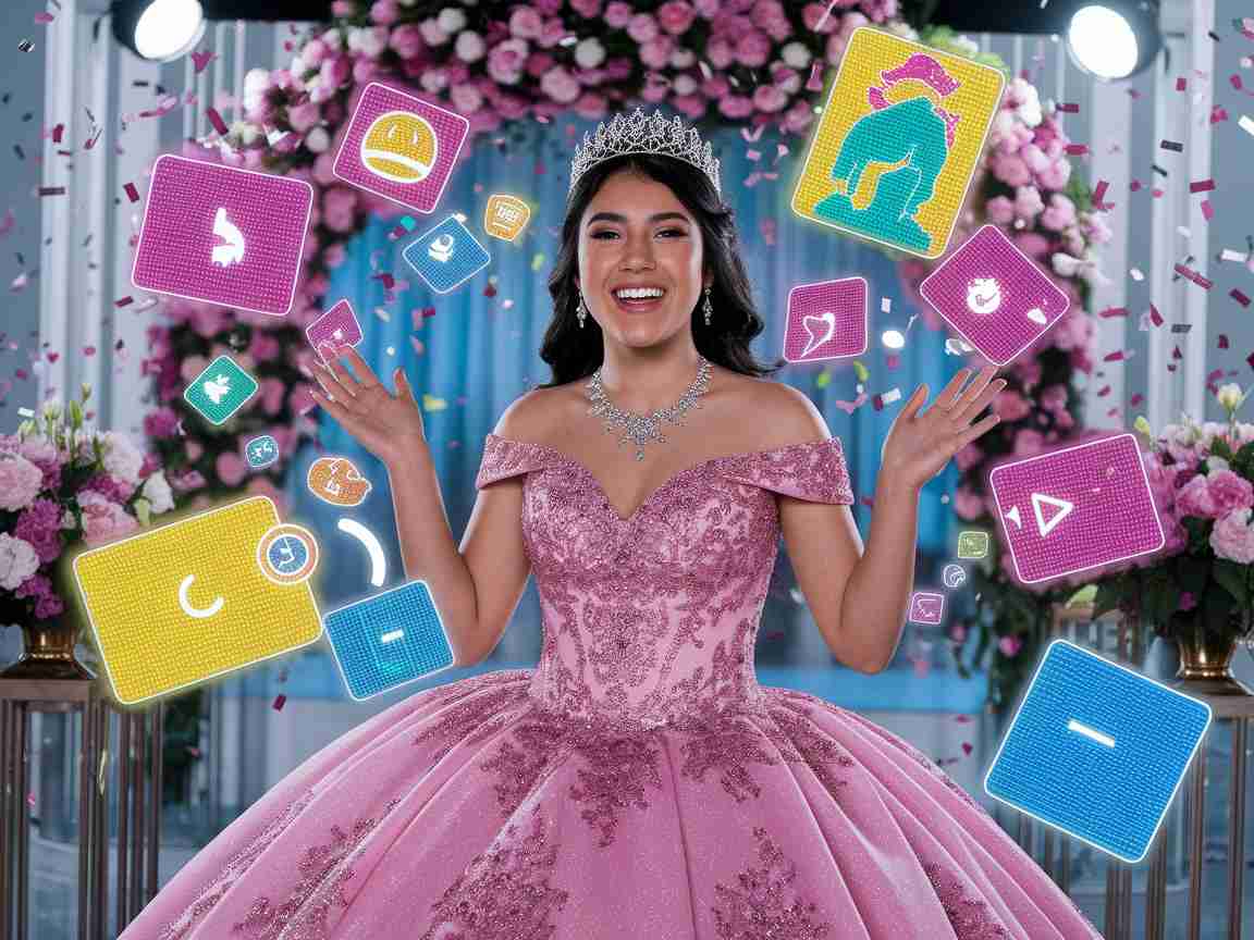 An image illustrating Designing Interactive Quinceañera Invitations Tips and Tricks