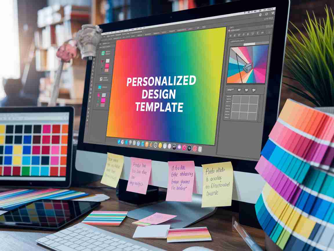 An image illustrating Leveraging AI for Personalized Design Templates in Creative Branding