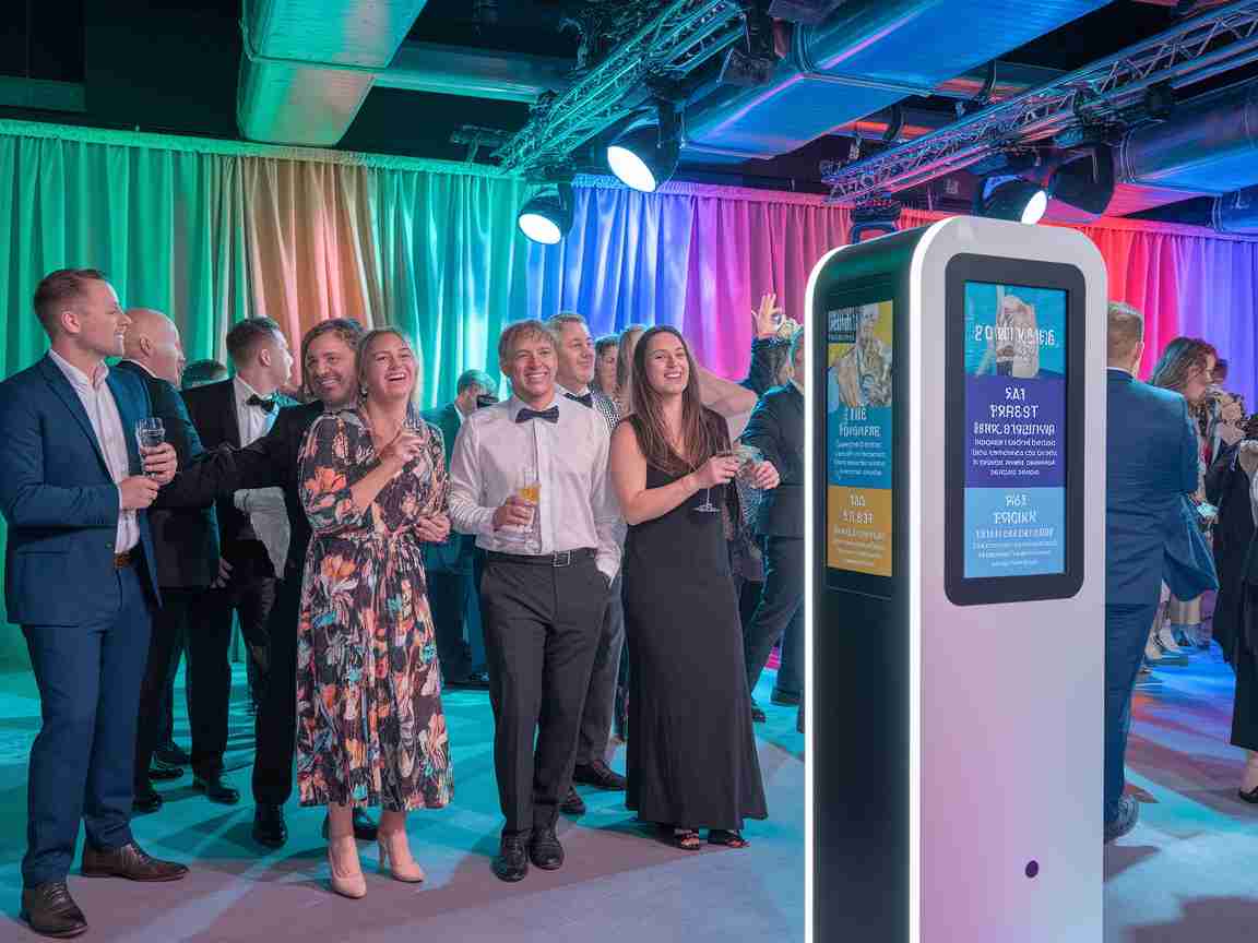 An image illustrating Innovative Photo Booth Template Designs for Modern Events