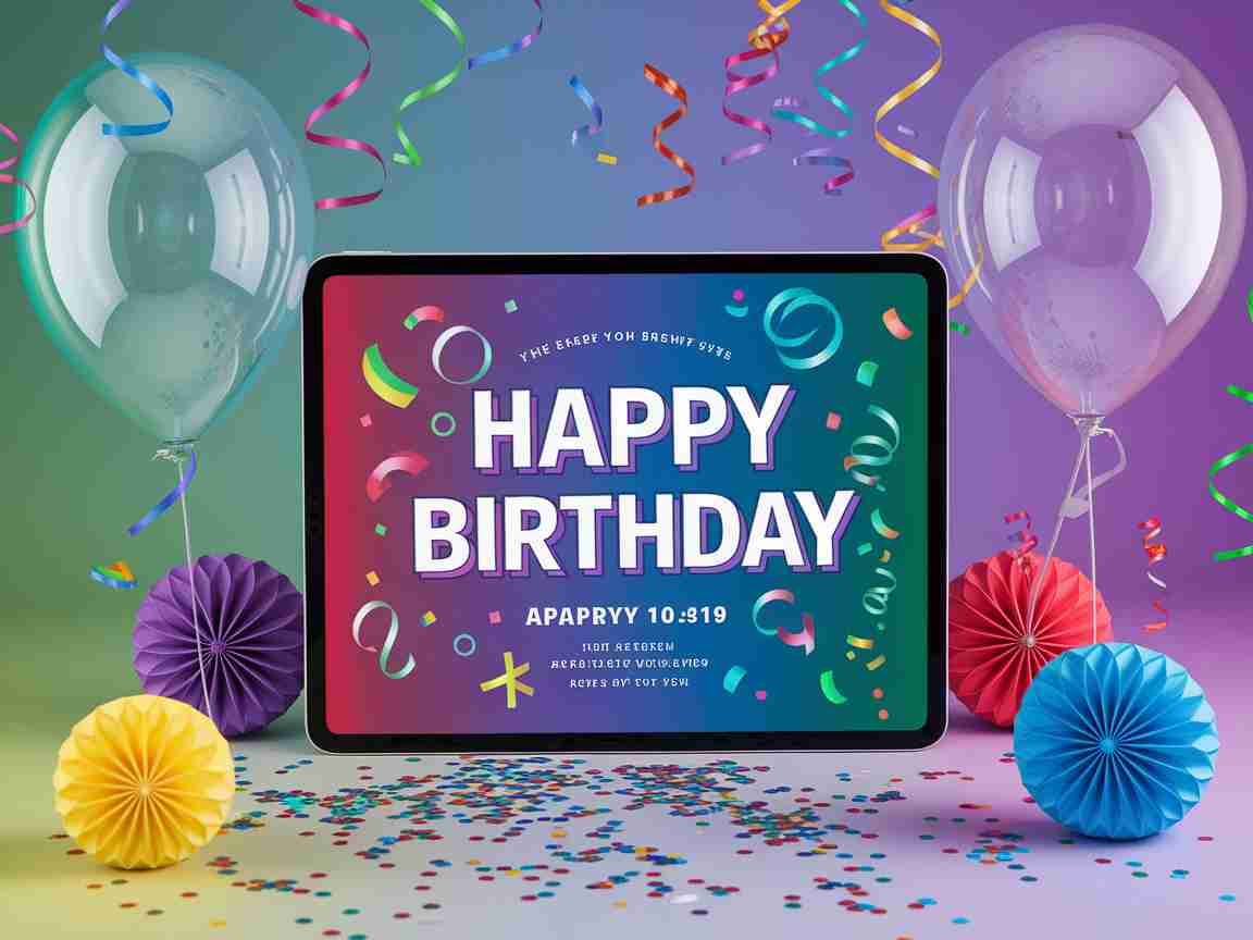 An image illustrating The Art of Designing Interactive Birthday Invitations with HTML5