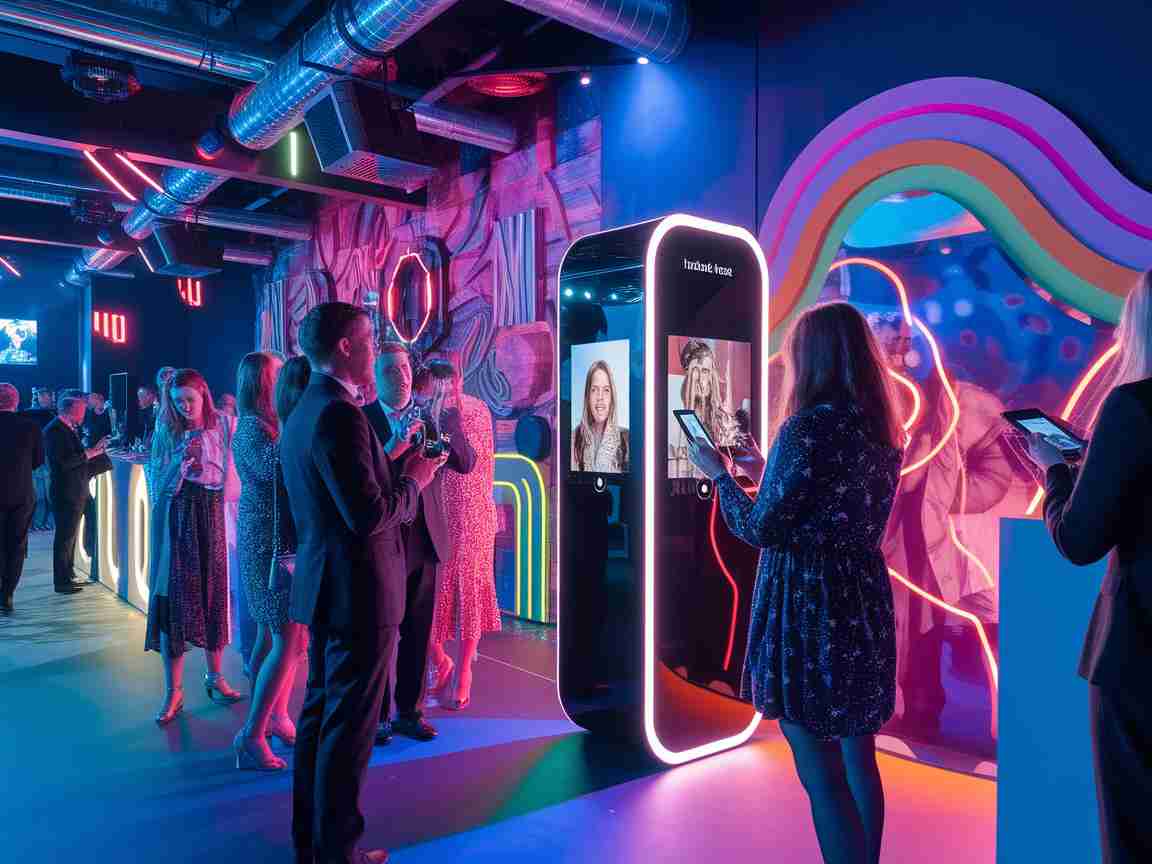 Una imagen que ilustra la creación de experiencias de fotomatón inmersivas para dispositivos móviles que wow