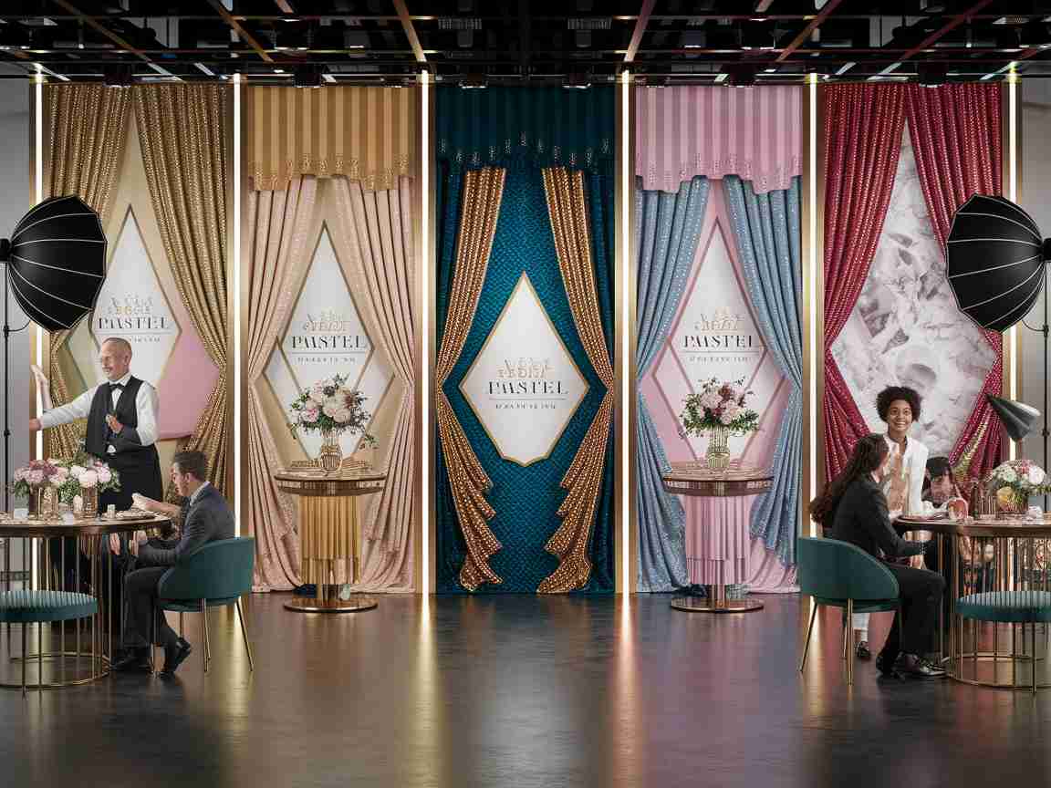 An image illustrating Elegant Color Schemes for Photo Booth Templates That Wow