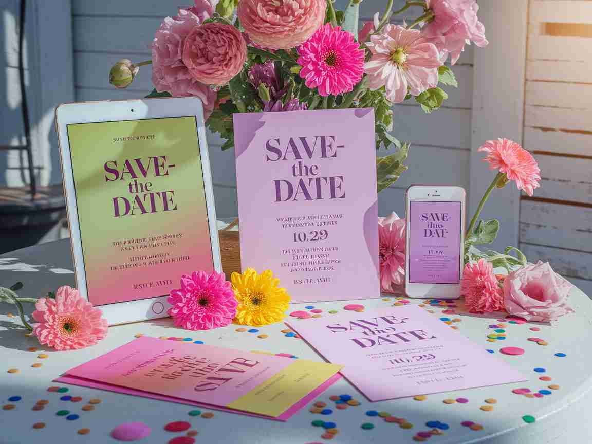 An image illustrating Designing Interactive Save-the-Date Invitations for Modern Couples