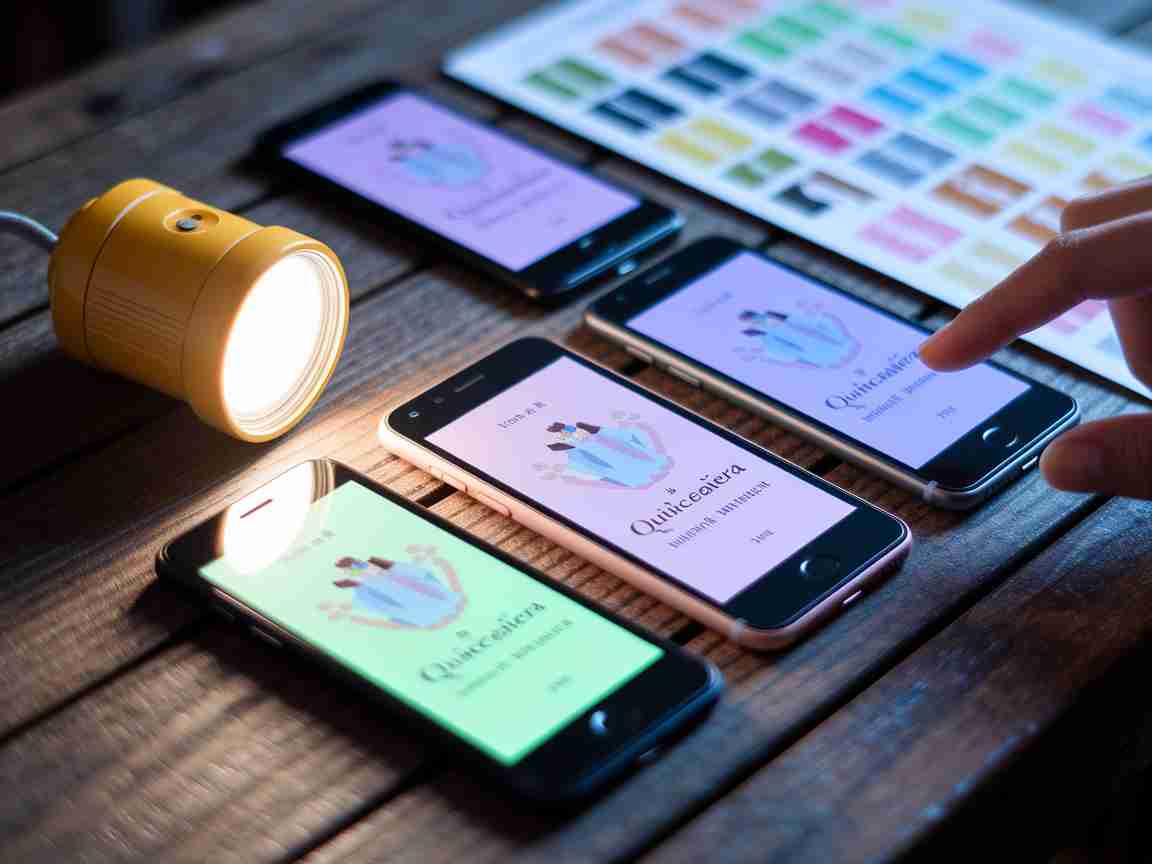 Una imagen que ilustra el diseño de invitaciones móviles HTML5 ultra luz para dispositivos Android de gama baja, Invitaciones HTML5, Invitaciones móviles, quinceañera invitation animations
