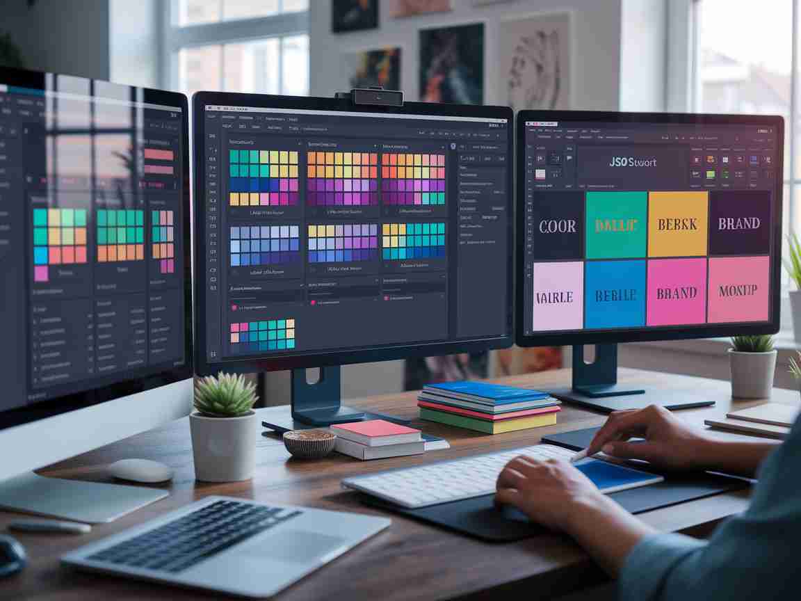 Una imagen que ilustra las variables de figma y los tokens de diseño para la consistencia de múltiples marcas