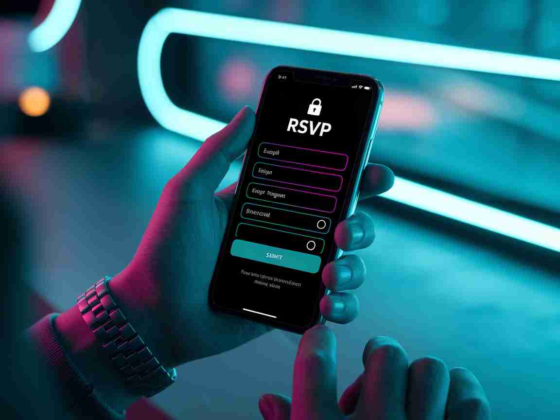 Una imagen que ilustra los formularios de confirmación de asistencia accesibles para invitaciones móviles