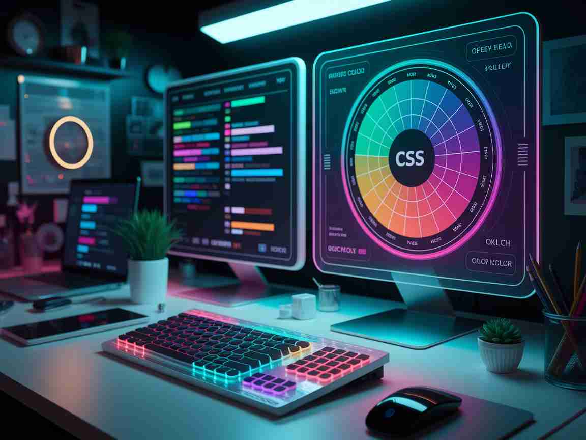 An image illustrating Design Tokens to color-mix() Modern Theming with OKLCH color