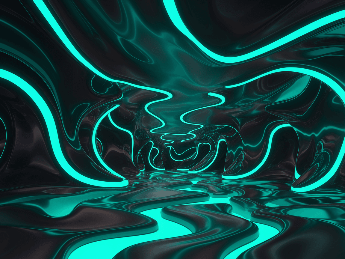 An image illustrating Predicting the 2026 Color Palette: Why 'Bio-Luminescent' Gradients are Dominating Experiential Tech